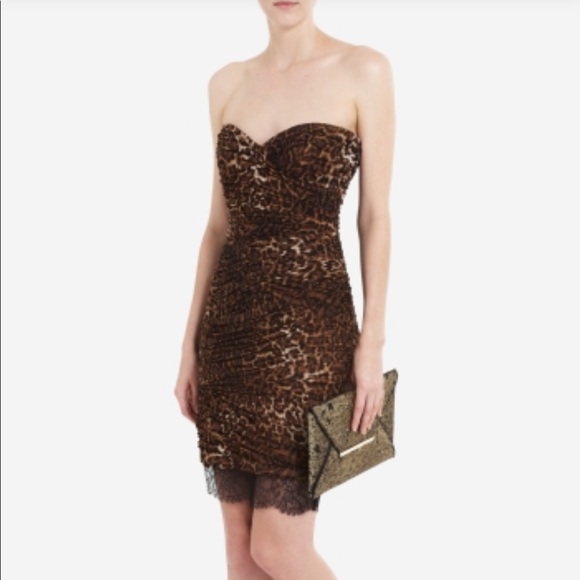 NWOT BCBG Max Azria Strapless Dress With Lace Trim - Picture 7 of 8